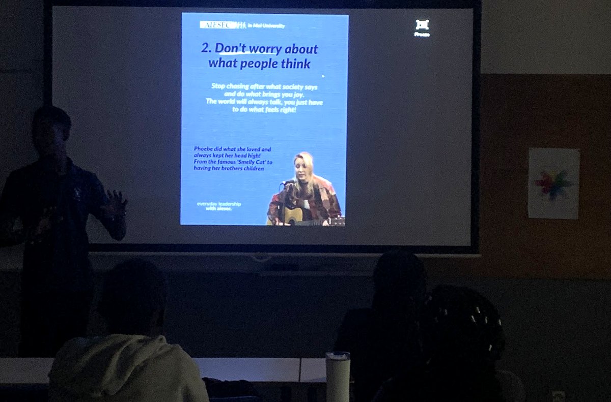 Présentation devant un public