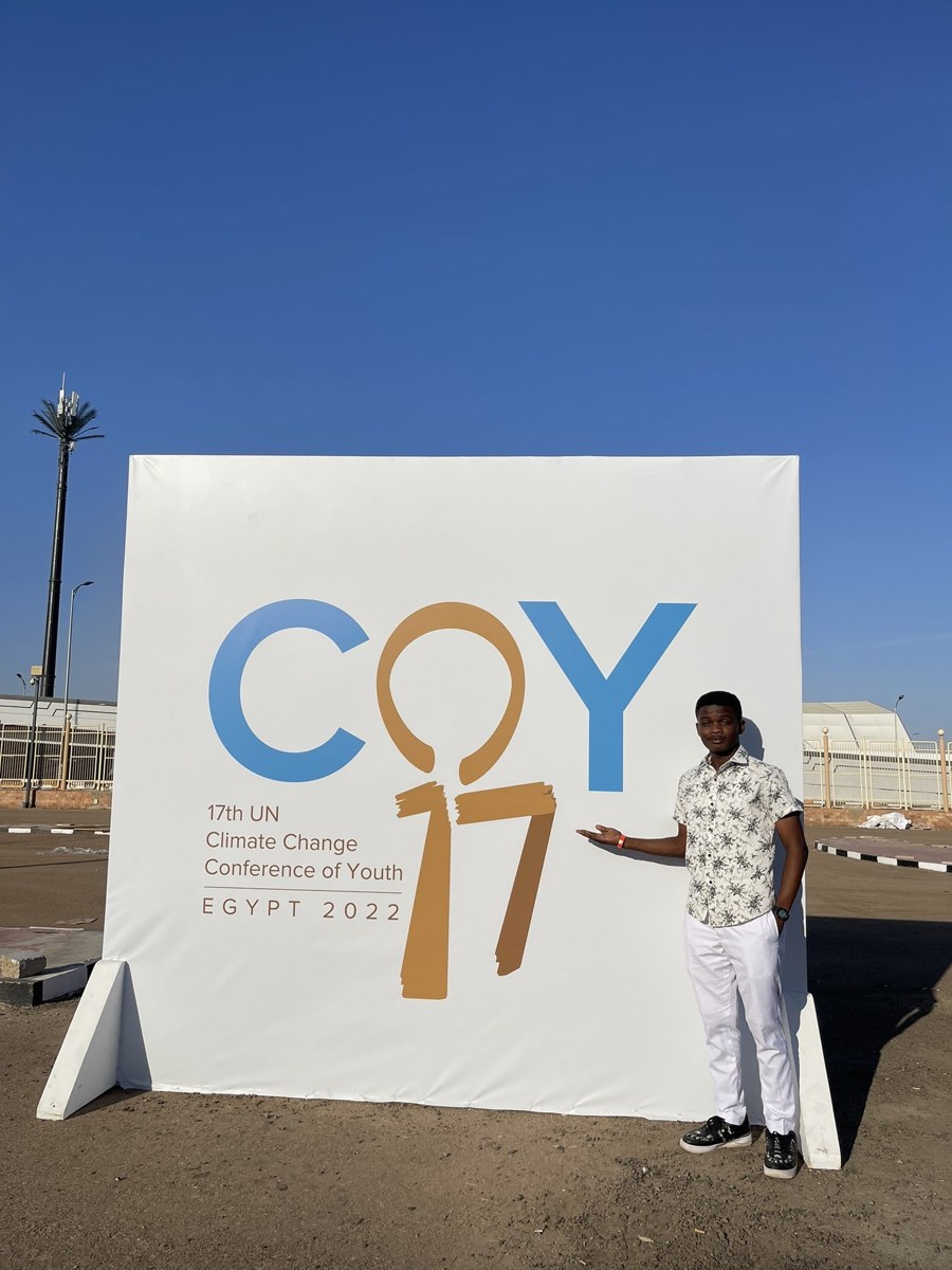 Rayane Makangui à la COY17, Égypte 2022
