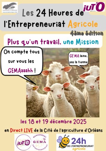 Affiche des 24h de l'entrepreneuriat agricole